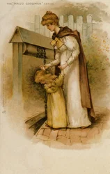 Mãe e filha no poço